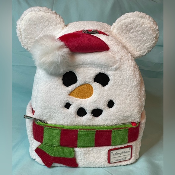 Loungefly x Disney Mickey Snowman Plush Backpack